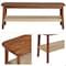 Alaterre Furniture Calais Bench, Warm Chestnut ANCA0370 - alternate 2